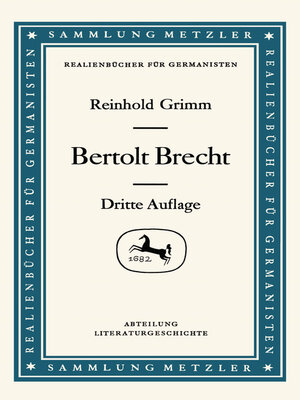 cover image of Bertolt Brecht